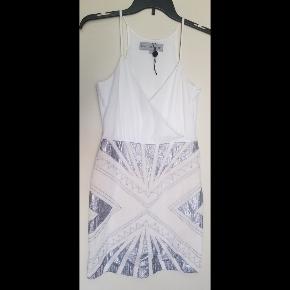 Blessed are the meek Ivory sparkler sequin dress - Picture 2 of 4